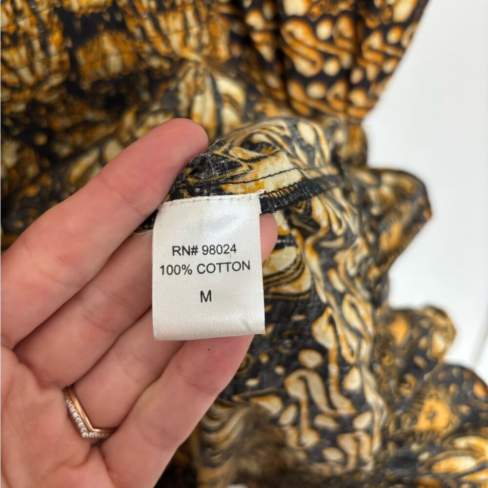 Love The Label Eleanor Mini Dress in Dahlia Black Print - Size M - Picture 6 of 7